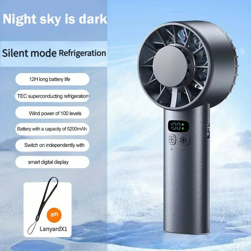Portable Semiconductor Cooling Handheld Fan